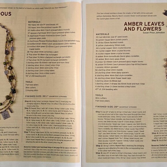 Stringing Magazine Fall 2007 100 Ideas For Making Fabulous Fall Jewelry - Picture 5 of 16